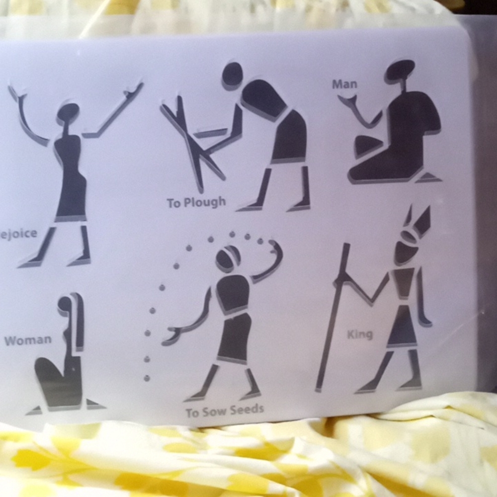 Symbols, People & Animal Stencils, never used,